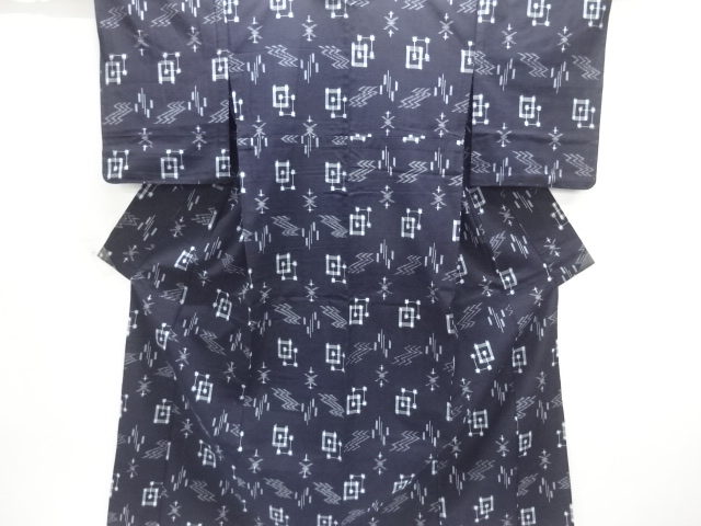 アンティーク　木綿本場久留米絣単衣着物